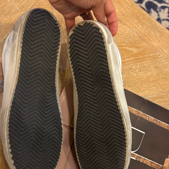 Golden Goose White and Gray Sneakers - Picture 7 of 9